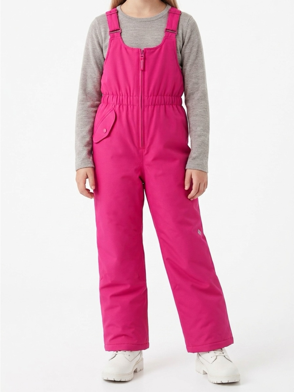 Obermeyer Girls Snoverall Insulated I-Grow Snow Bib Pants Pink Size 7